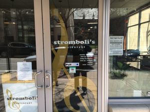 Front entrance at Stromboli's Restaurant in Rochester