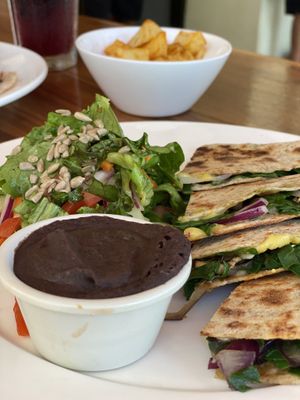 Quesadillas at Green Papaya in Tamarindo