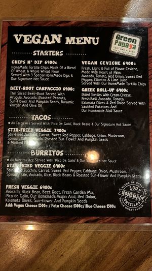   at Green Papaya in Tamarindo