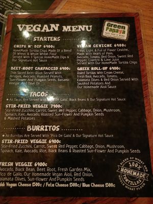  at Green Papaya in Tamarindo