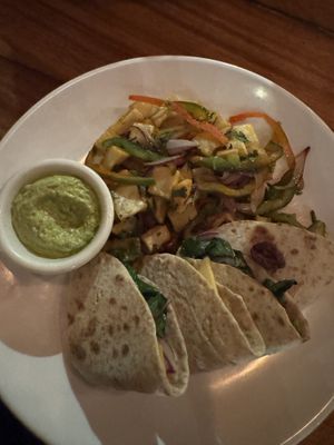 Mushroom quesadilla  at Green Papaya in Tamarindo