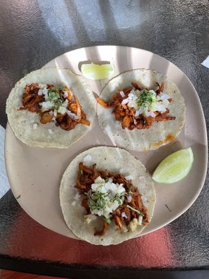 Vegan Tacos  at Cafe Jade in Palenque