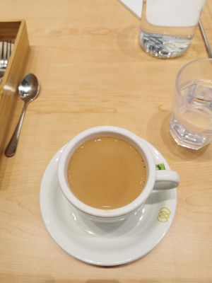Tea with oat milk, Hong Kong style at Green Common - Park Central in New Territories