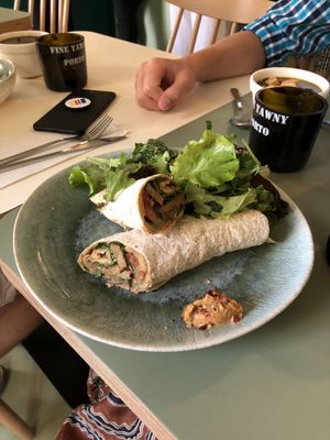 Tempeh wrap at O Antigo Talho in Lisbon