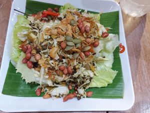 Tea leaf salad at V Secret Street Food - Food Stall in Chiang Mai
