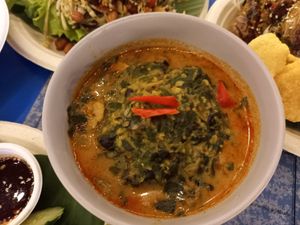 Spinach curry at V Secret Street Food - Food Stall in Chiang Mai