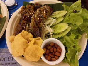 Vegan sausage at V Secret Street Food - Food Stall in Chiang Mai