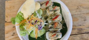 Mushroom tofu sushi at V Secret Street Food - Food Stall in Chiang Mai