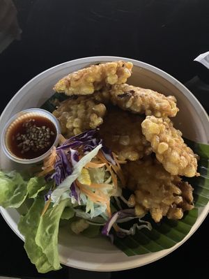 Sweetcorn Fritters  at V Secret Street Food - Food Stall in Chiang Mai