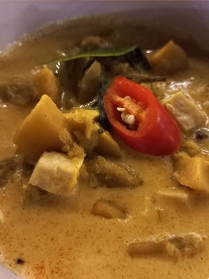 Pumpkin tofu curry at V Secret Street Food - Food Stall in Chiang Mai