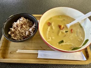 Tom Yum, half way through  at V Secret Street Food - Food Stall in Chiang Mai