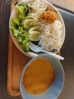 Curry with rice noodles at V Secret Street Food - Food Stall in Chiang Mai
