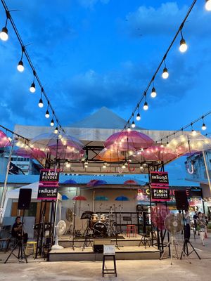 Live music stage   at V Secret Street Food - Food Stall in Chiang Mai
