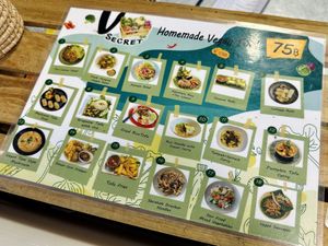 The menu   at V Secret Street Food - Food Stall in Chiang Mai
