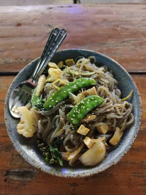 Shitake mushroom noodles at V Secret Street Food - Food Stall in Chiang Mai