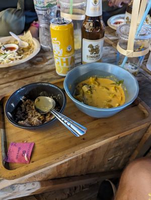 Pumpkin curry at V Secret Street Food - Food Stall in Chiang Mai