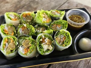 Tempeh rolls (80 THB)  at V Secret Street Food - Food Stall in Chiang Mai