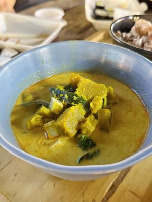 Pumpkin tofu curry (80 THB)  at V Secret Street Food - Food Stall in Chiang Mai