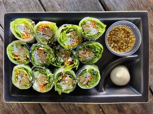 Tempeh rolls (80 THB)  at V Secret Street Food - Food Stall in Chiang Mai