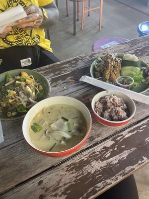 Shirataki Drunken Noodles, Tom Yum and Vegan Sausage  at V Secret Street Food - Food Stall in Chiang Mai