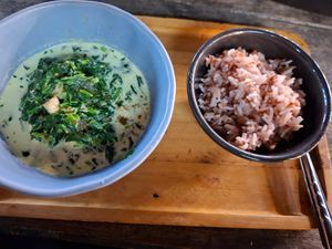 Tempah spinach curry at V Secret Street Food - Food Stall in Chiang Mai