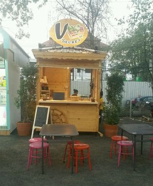 food cart at V Secret Street Food - Food Stall in Chiang Mai