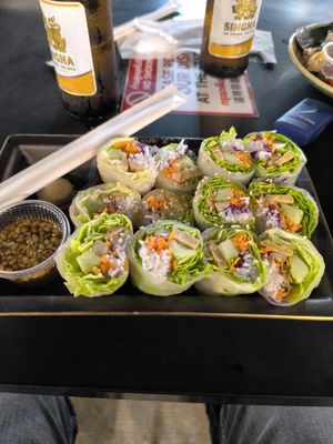 Fresh Rolls with Tempeh at V Secret Street Food - Food Stall in Chiang Mai