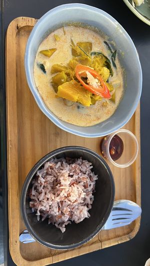 Pumpkin curry  at V Secret Street Food - Food Stall in Chiang Mai