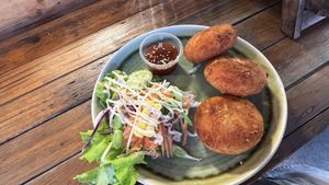 Potato croquettes   at V Secret Street Food - Food Stall in Chiang Mai