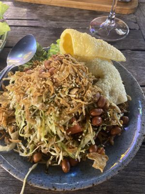 Tea salad   at V Secret Street Food - Food Stall in Chiang Mai