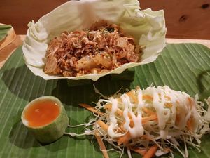 Pomelo salad at V Secret Street Food - Food Stall in Chiang Mai