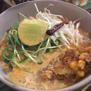 Rice noodle in sweet coconut sauce  at V Secret Street Food - Food Stall in Chiang Mai