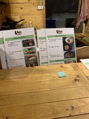 Menus and Counter at V Secret Street Food - Food Stall in Chiang Mai