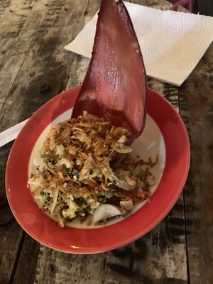 Banana Flower Salad at V Secret Street Food - Food Stall in Chiang Mai