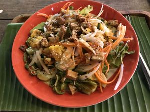 Tempeh salad - visited 7 Dec 19 at V Secret Street Food - Food Stall in Chiang Mai