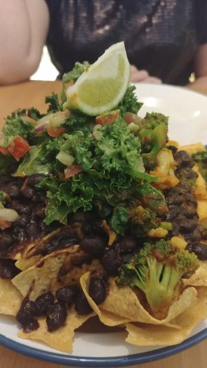 Vegan nachos at Fiery Deli in Chermside