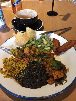 Vegan El Plato at Fiery Deli in Chermside
