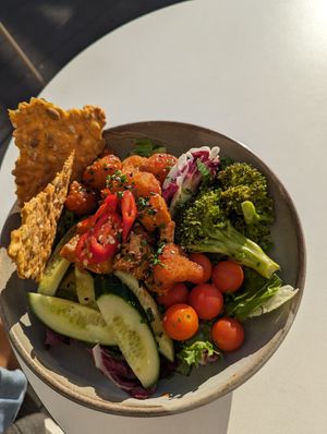 Vegan Salad Bowl at Cafe & Bar 21 in Rovaniemi