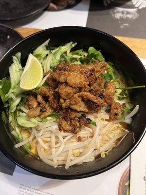 Vegan 'chicken' kare lomen (Veganuary special)  at Wagamama - Cardinal Place in London