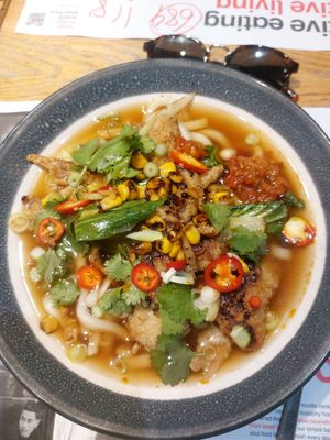 Vegan teriyaki Ramen at Wagamama - Cardinal Place in London