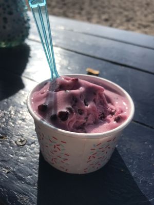 Berries with wine 😋 at Lix in Puerto Vallarta