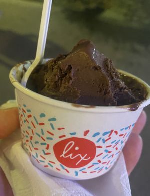 Vegan and Sugar Free Chocolate with Almonds and Sea Salt  at Lix in Puerto Vallarta