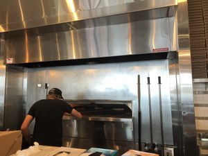   at PizzaRev in San Diego