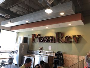  at PizzaRev in San Diego