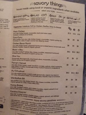 Page 2 of menu at SpecialTEA Lounge in Miami