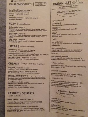 Page 3 of menu at SpecialTEA Lounge in Miami