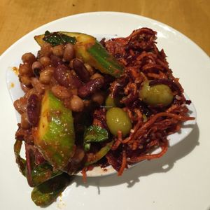 mixed salad  at Henderson's Restaurant in Edinburgh