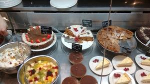 deserts at Henderson's Restaurant in Edinburgh