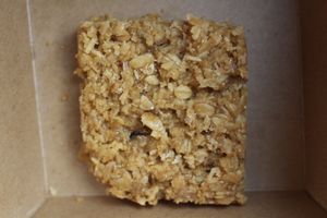 Flapjack to-go at Henderson's Restaurant in Edinburgh