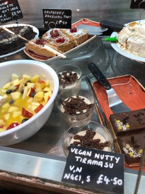 Cafeteria desserts! at Henderson's Restaurant in Edinburgh